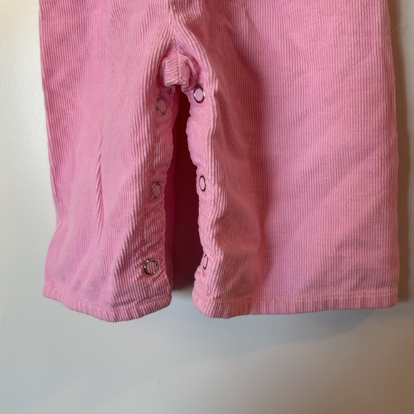 Vintage 100% cotton Toddletime JC Penny baby  Pink Corduroy Overalls 6 Months - Picture 4 of 12
